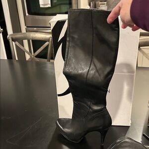 Nine West Black Heeled Boots